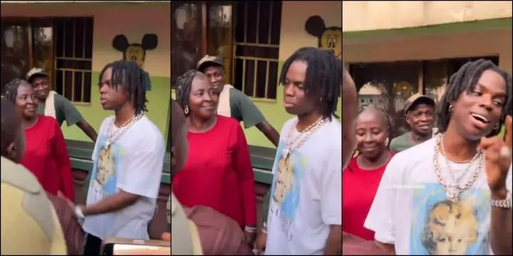 "He shouldn't have said that" - Reactions as Rema visits his former school in Edo state (Video)