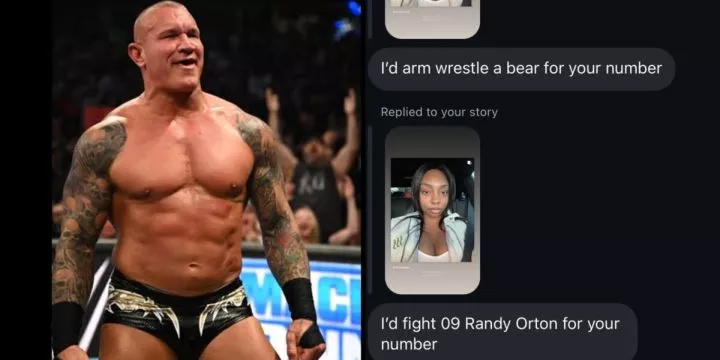 Randy Orton reacts to fan's bold challenge against his 2009 self