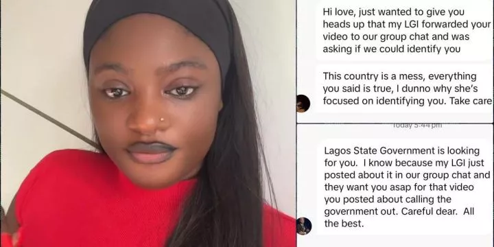 Lagos corper cries out over alleged threats after criticizing Tinubu's govt.