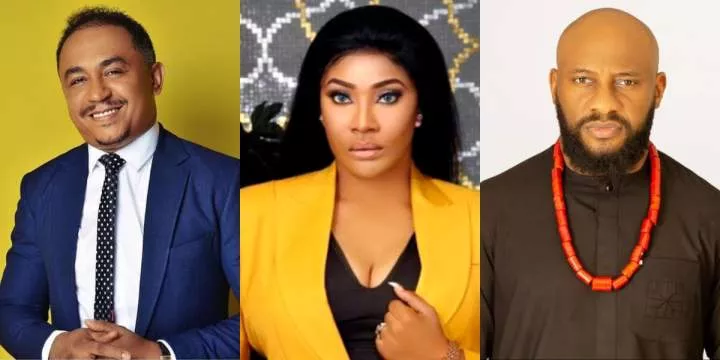 Daddy Freeze reacts after Angela Okorie dragged Yul Edochie over comment on Junior Pope's demise