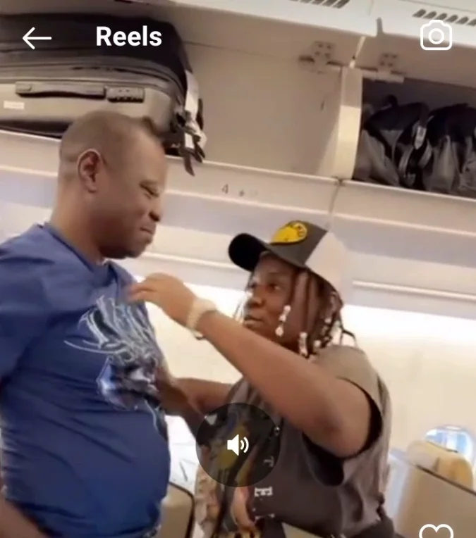 Reactions As Singer, Teni Is Seen Prostrating to IBD Dende On an Airplane