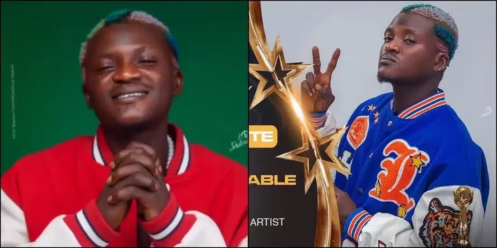 "Grammy next" - Portable wins first international music award, beats Seyi Vibez, Odumodublvck, others