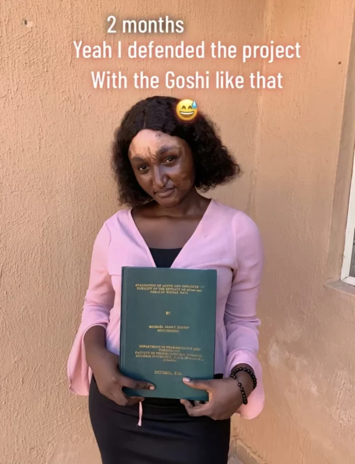 'How lab experiment ruined my face during final year project' - Newly inducted pharmacist