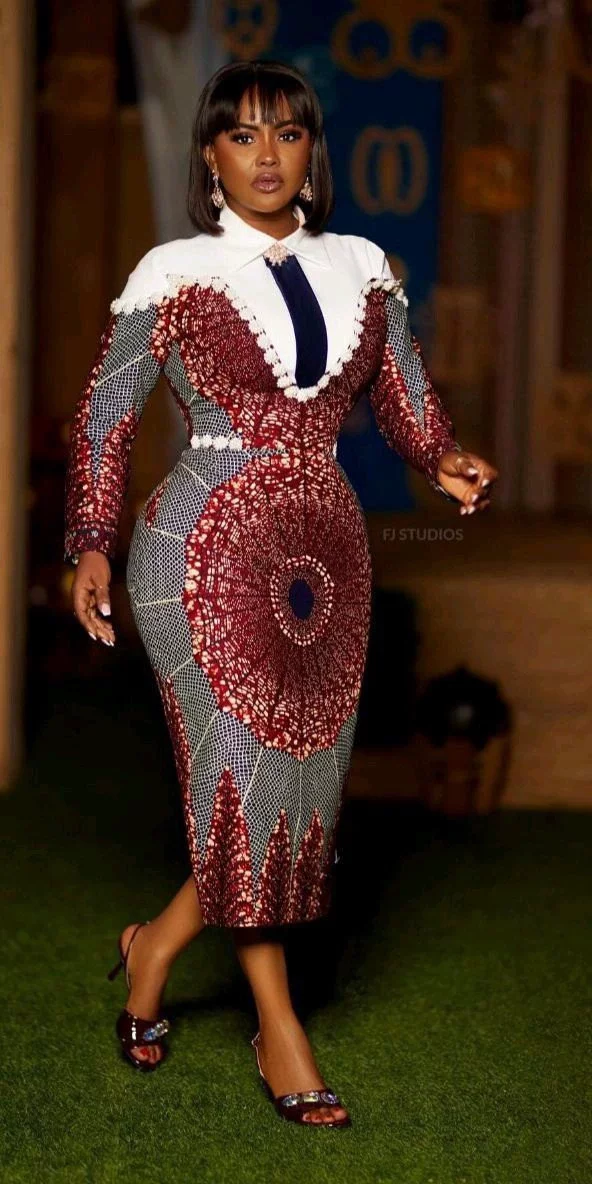 Classic Short Ankara Gowns Ladies Can Rock in Modesty to Church Services