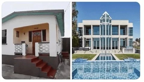 The Homes of World Celebrities Before and After Fame