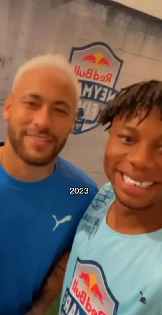 Striving footballer, Stanley shares inspiring journey as he meets Neymar