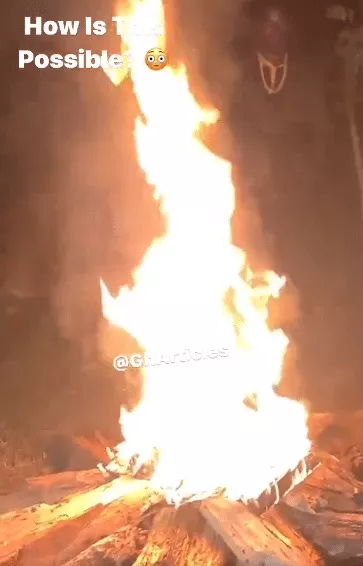 Local priest stuns many as he uses holy sachet water to 'start fire' in Ghana