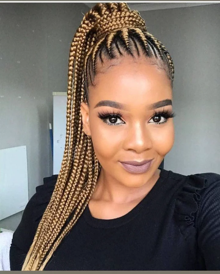 Very beautiful African braids hairstyles to try out.