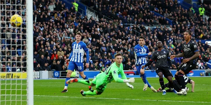 Premier League rivals Brighton and Crystal Palace in action