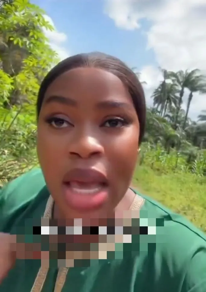 Lady cries out as masquerade confronts her, begs for her number