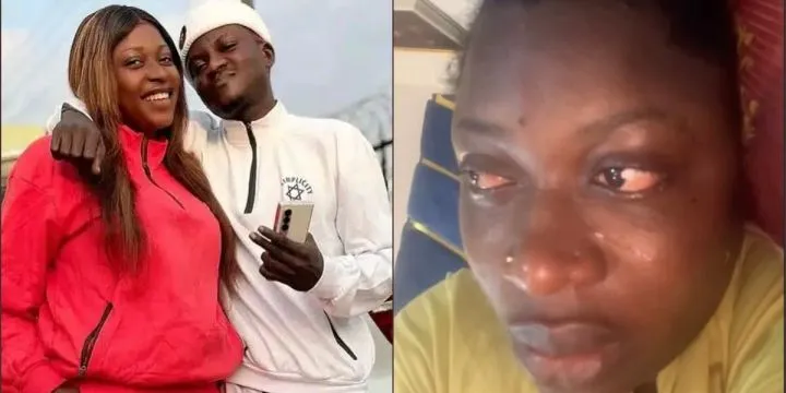 Portable's baby mama, Ashabi tearfully pleads for help