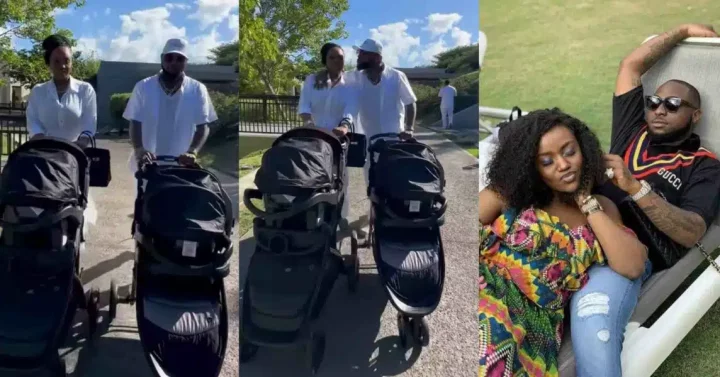 Davido and Chioma enjoy vacation together with their twins