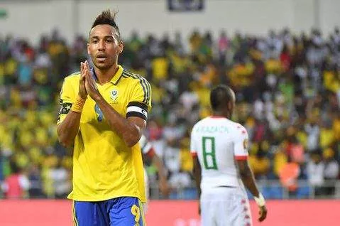 Pierre Emerick Aubameyang playing for Gabon in AFCON - Imago