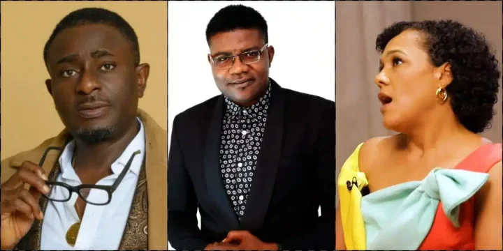 "I was at their wedding, naming, and at court" - Felix Duke accuses Emeka Ike's wife of lying, blasts Shan George