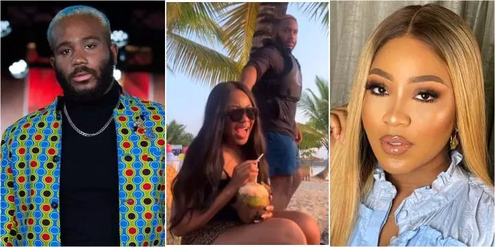 "So these people still dy knack?" - Netizens react as Kiddwaya shares video celebrating Erica on her birthday