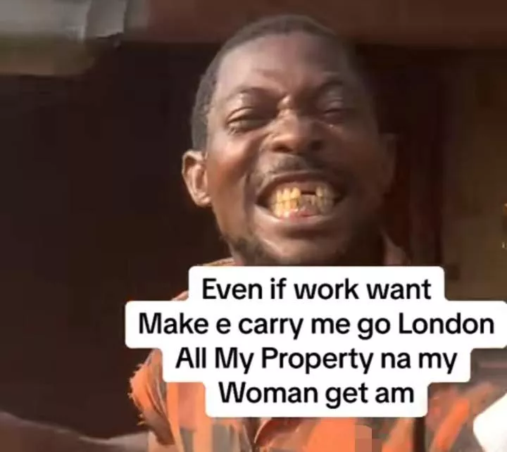 'See my teeth, my woman still love me' - Internet melts as bricklayer vows wife will inherit all his properties for loving him