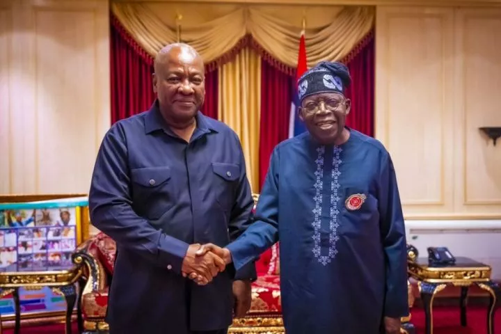 Photo: Tinubu hosts Ghana's president-elect, Mahama in Abuja