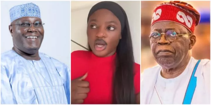 Nigerians react as Atiku hails NYSC member for calling Tinubu a 'terrible leader'