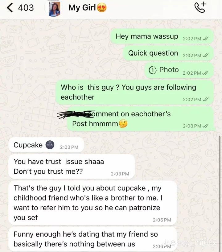 Man uses fake account to expose girlfriend's lies in viral post, heartbreaking chat trends