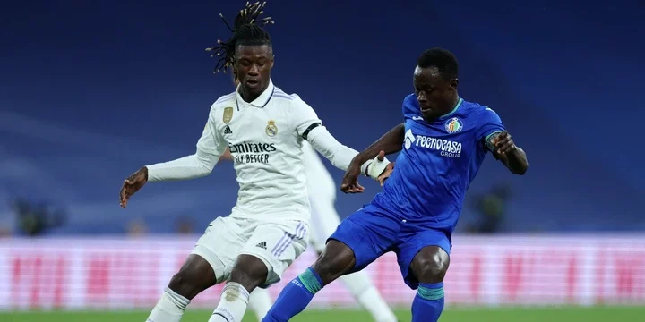 Djene in action for Getafe against Real Madrid