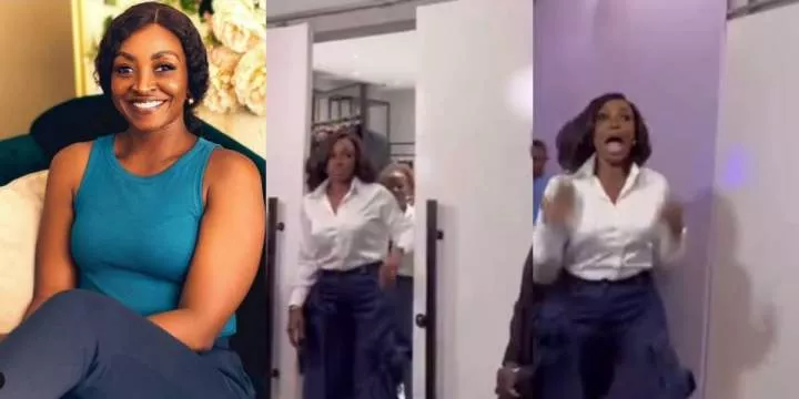 Moment Kate Henshaw gets pleasant surprise party on 53rd birthday