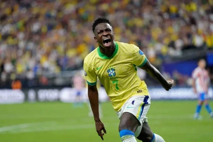 Vinicius brace inspires Brazil to 4-1 Copa America win over Paraguay