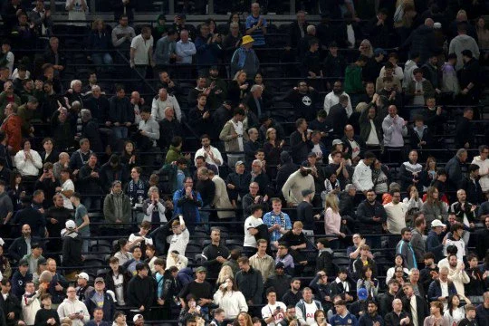 There was a strange atmosphere inside the Tottenham Hotspur Stadium