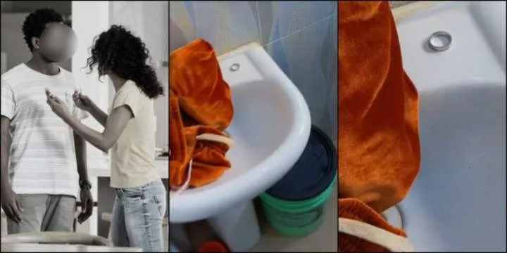 Lady vents as husband forgets ring in bathroom less than 24 hours after court wedding