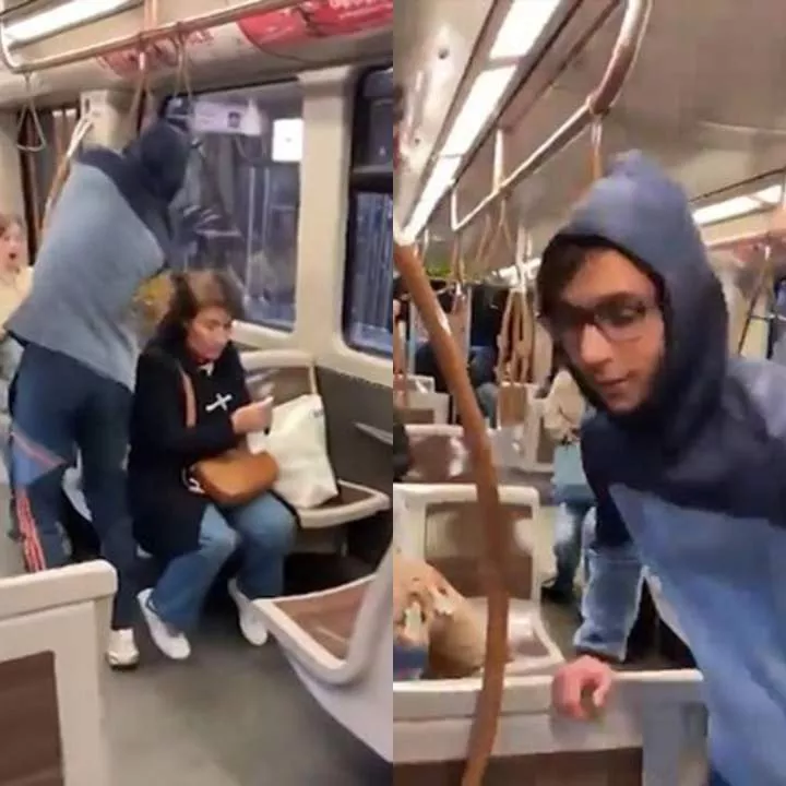 YouTuber arrested after he dumped poop on passengers in a metro in Belgium as a prank (video)
