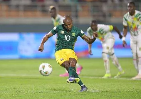 Percy Tau missed a penalty for South Africa in the first half.