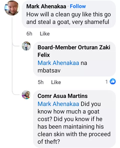Man nabbed for allegedly stealing goat in Benue community