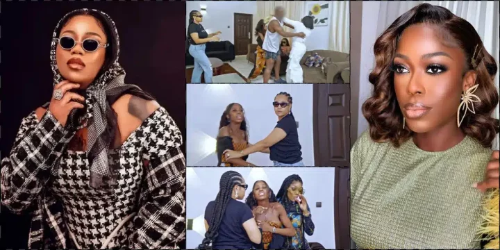 Toyin Lawani and Mariam fights dirty while trying to settle beef