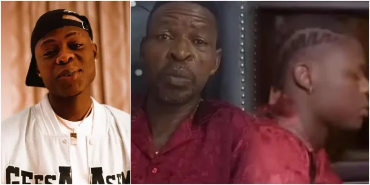 'E remain make e weave him hair' - Nigerians drag Mohbad's father for wearing his late son's clothes