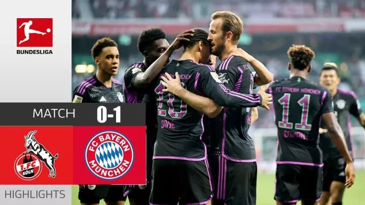FC Cologne 0 - 1 Bayern Munich (Nov-24-2023) Bundesliga Highlights
