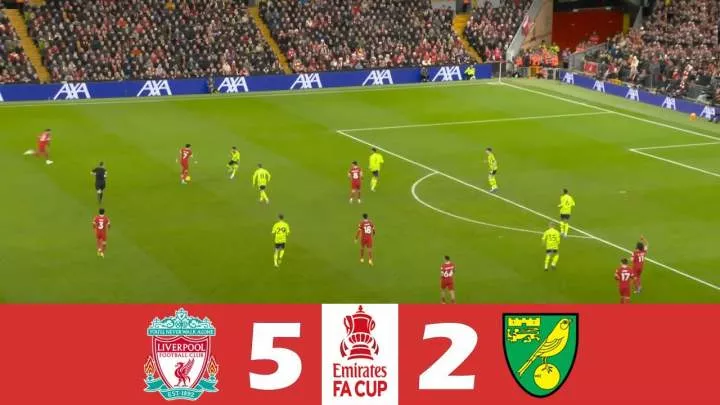 Liverpool 5 - 2 Norwich City (Jan-28-2024) FA Cup Highlights