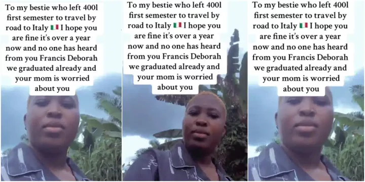 Lady 'mysteriously' disappears without a trace after traveling to Italy by road