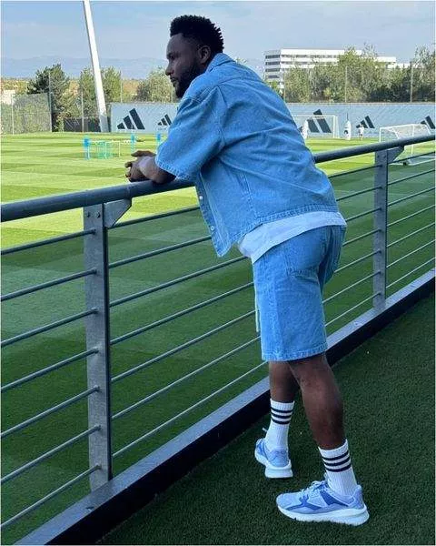 John Mikel Obi during his visit to Real Madrid. (Photo Credit: Mikel Obi/Instagram)