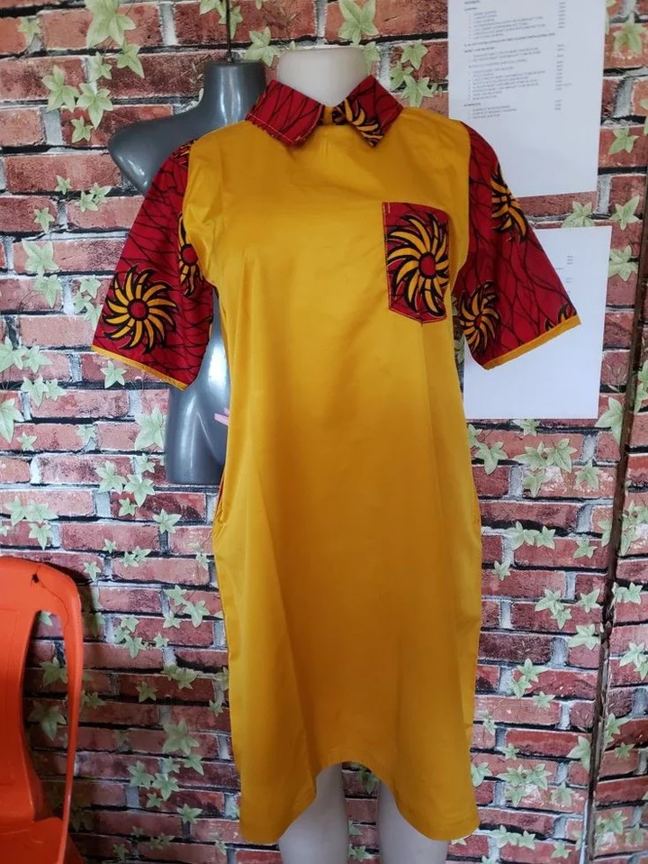 Gorgeous Blended Styles of Ankara Plain and Pattern For Ladies