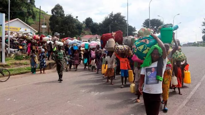 Congolese police officers flee to Uganda as fighting intensifies