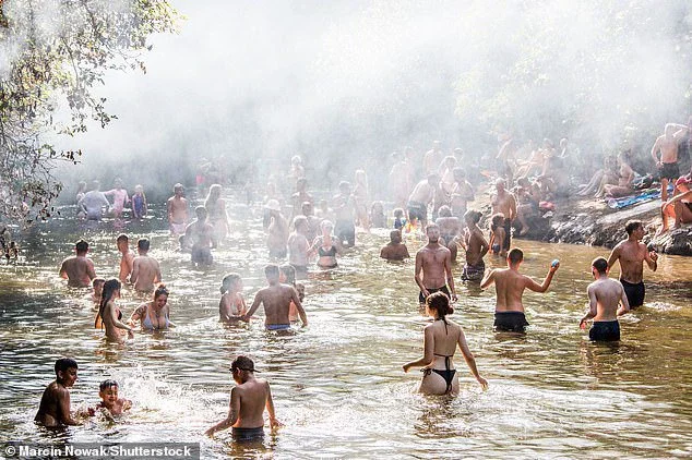 European nations including France, Italy, Spain, Germany and the UK faced one of the most dangerous periods of heat in the summer of 2022. Pictured, Hackney, east London on July 18, 2022