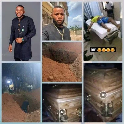 Burial Photos of Nigerian Man Who Committed Suicide After Losing N2.5M Bet.