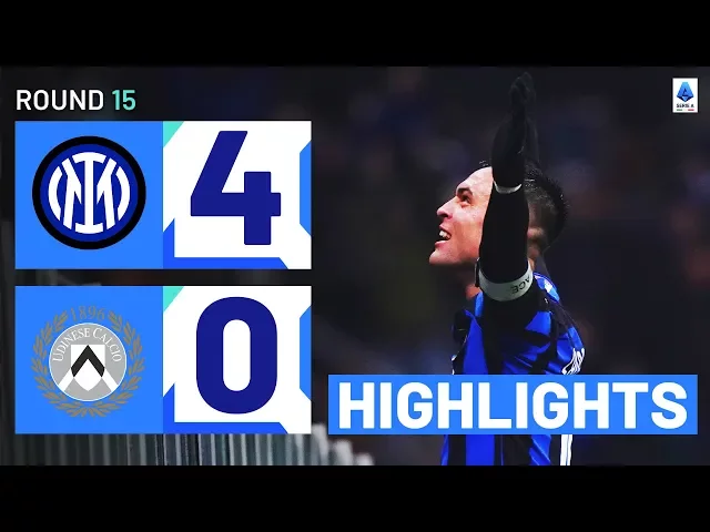 Inter 4 - 0 Udinese (Dec-09-2023) Serie A Highlights