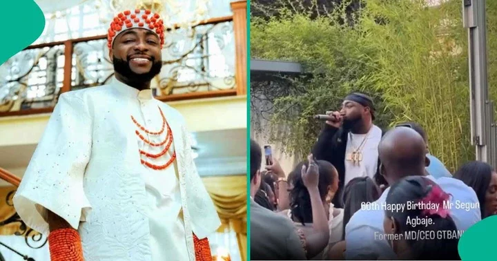 Davido Performs at Ex-GTbank MD's 60th Birthday Party in Italy: "Man Dey Hustle During Honeymoon"