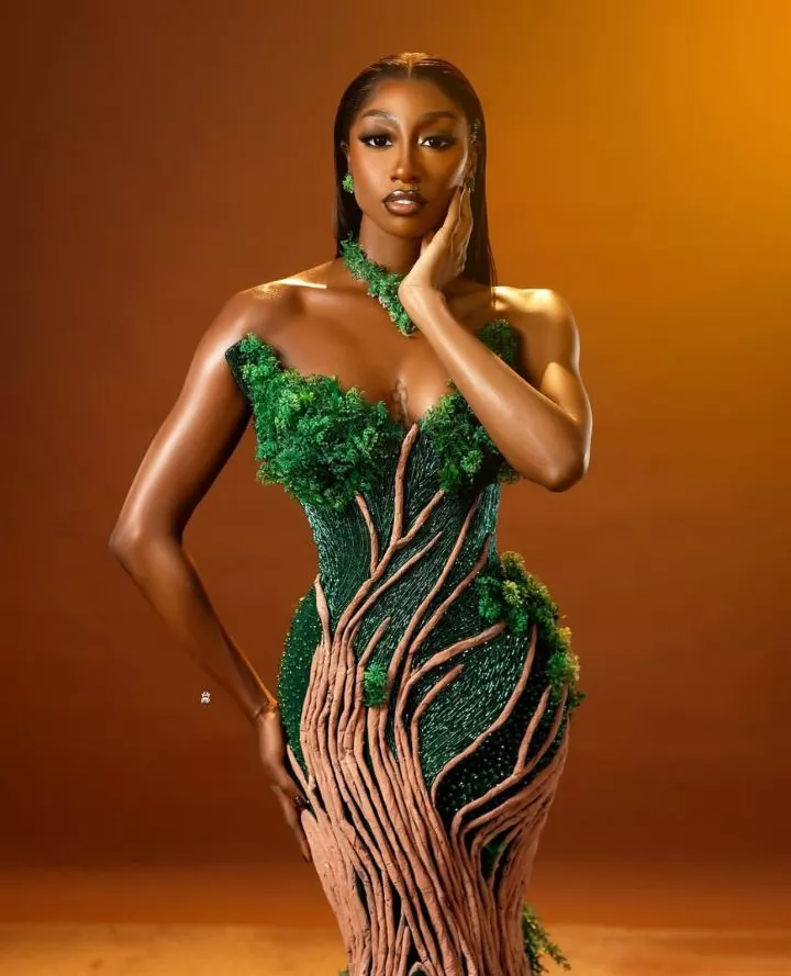 Actress, Osas Ighodaro and BBNaija Star Doyin Stun in Nature-Inspired Looks at AMVCA 2025 (Pictures)