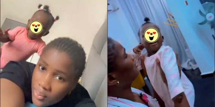 Mother amused as 7-month-old learns the word 'help' and keeps shouting it