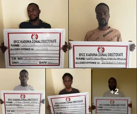 EFCC Arrests 11 Suspected Internet Fraudsters in Kaduna EFCC Arrests 11 Suspected Internet Fraudsters in Kaduna