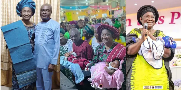 58-year-old woman welcomes twins after 24 years, says husband rejected second wife option 58-year-old woman welcomes twins after 24 years, says husband rejected second wife option