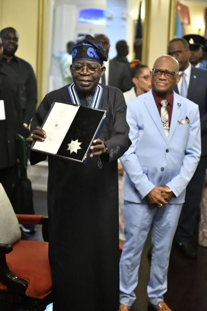 President Tinubu bags Knight Commander title in Saint Lucia (photos)