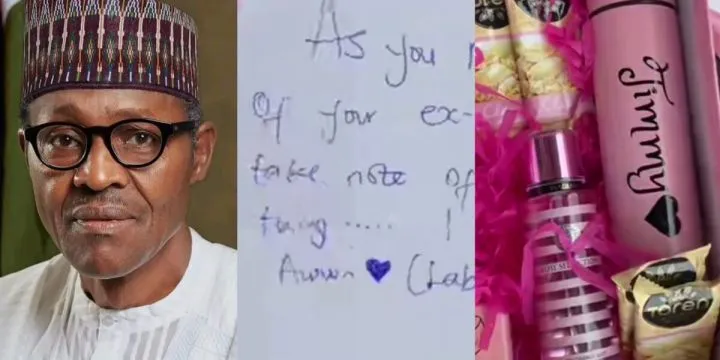 Man sends girlfriend note, gift following Muhammadu Buhari's passing Man sends girlfriend note, gift following Muhammadu Buhari's passing