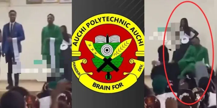 Auchi polytechnic student faints after winning Mr. Auchi title Auchi polytechnic student faints after winning Mr. Auchi title